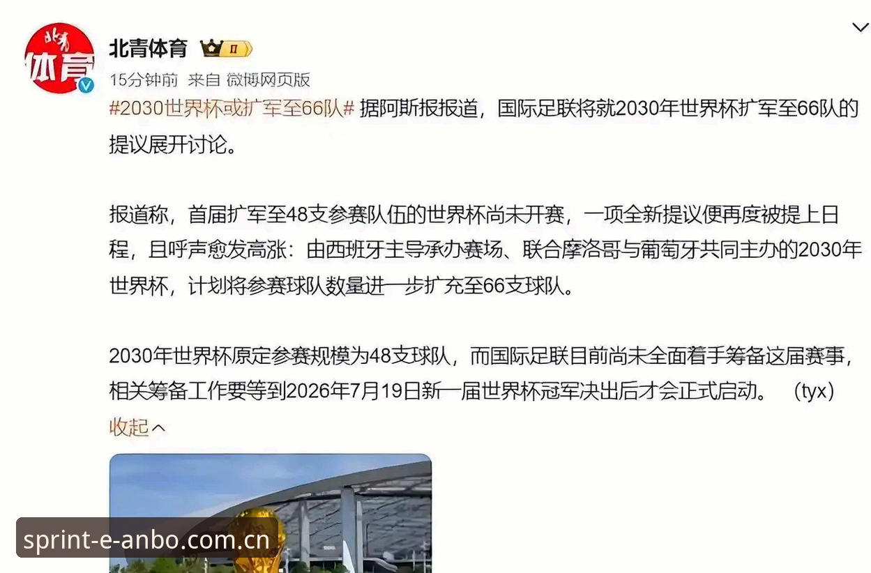 安博体育官方唯一指定通道 世界杯扩军至66队:中国男足迎来历史性机遇的全面解析